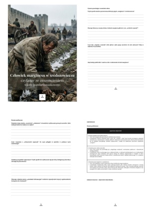 Czytanie ze zrozumieniem tekstu popularnonaukowego - Człowiek marginesu w średniowieczu [ebook]