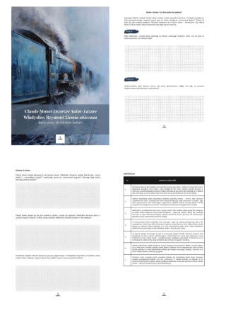 Karty pracy do tekstów kultury - C. Monet "Dworzec Saint-Lazare", W. Reymont "Ziemia obiecana" [ebook]