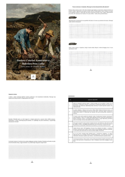 Karty pracy do tekstów kultury - G. Courbet "Kamieniarze", B. Prus "Lalka" [ebook]