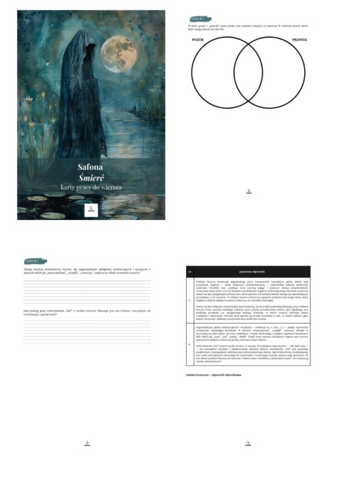 Karty pracy do wiersza - Safona "Śmierć" [ebook]