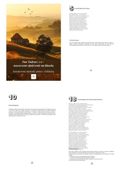 Pan Tadeusz 2.0 - kreatywne metody pracy z lekturą [ebook]
