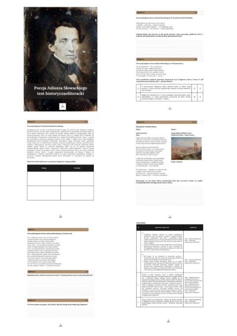 Test historycznoliteracki - Poezja Juliusza Słowackiego [ebook]